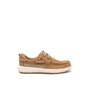 Beige Sperry Fairwater PLUSHWAVE Boat Shoe | 8751-ECOGH