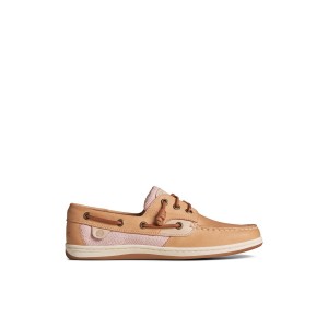 Beige Sperry Songfish Jacquard Boat Shoe | 7103-AGUFH