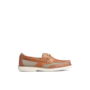 Beige Sperry Surveyor 2-Eye Boat Shoe | 4018-RGZUB