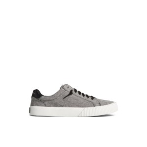 Black Sperry Bermuda SeaCycled Canvas Sneaker | 7503-QONKP