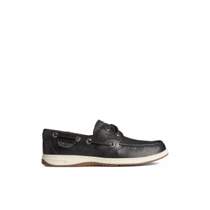 Black Sperry Bluefish 2-Eye Boat Shoe | 3285-TZUKQ