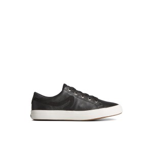 Black Sperry Sandy Leather Sneaker | 5472-NFWDA