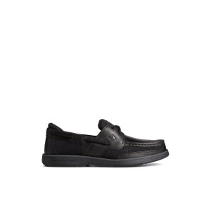 Black Sperry Surveyor 2-Eye Boat Shoe | 9054-TDLZA