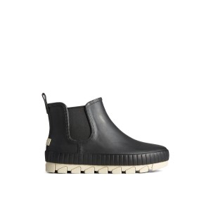 Black Sperry Torrent Chelsea Matte Waterproof Rain Boot | 6291-RZPSM