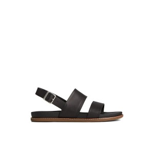 Black Sperry Waveside PLUSHWAVE Backstrap Sandal | 4396-DBEJI