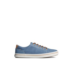 Blue Sperry Striper II Linen LTT Sneaker | 0152-ZYPDA