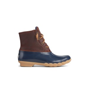 Dark Beige Sperry Saltwater Duck Boot | 2054-EYQUJ