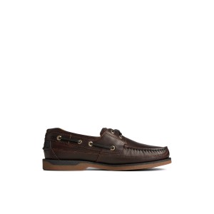 Dark Brown Sperry Gold Cup Mako Boat Shoe | 8196-LGEJM