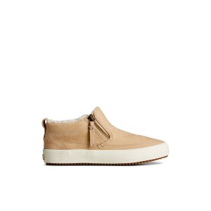 Khaki Sperry Crest Side Zip Cozy Sneaker | 5947-HSMNU