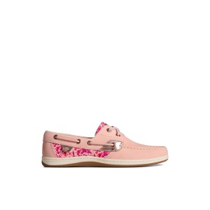 Light Red Sperry Koifish Floral Boat Shoe | 7651-NDAZW