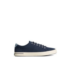 Navy Sperry SeaCycled Striper II Textile Sneaker | 8370-GFDRB