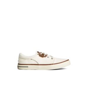 White Sperry Crossjack Sneaker | 8617-ADJZI