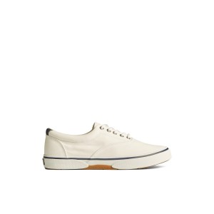 White Sperry Halyard CVO Salt Washed Sneaker | 1952-UTSRN