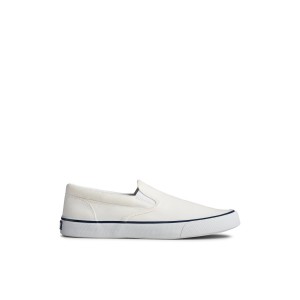 White Sperry Striper II Slip On Sneaker | 6590-OEXUY