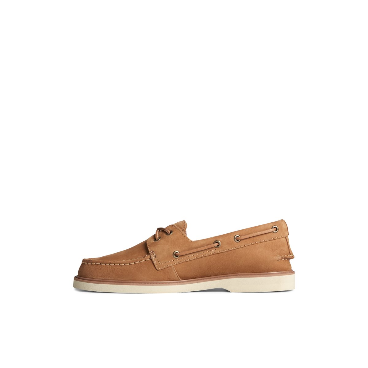 Beige Sperry Authentic Original Double Sole Nubuck Boat Shoe | 1296-EZNDA