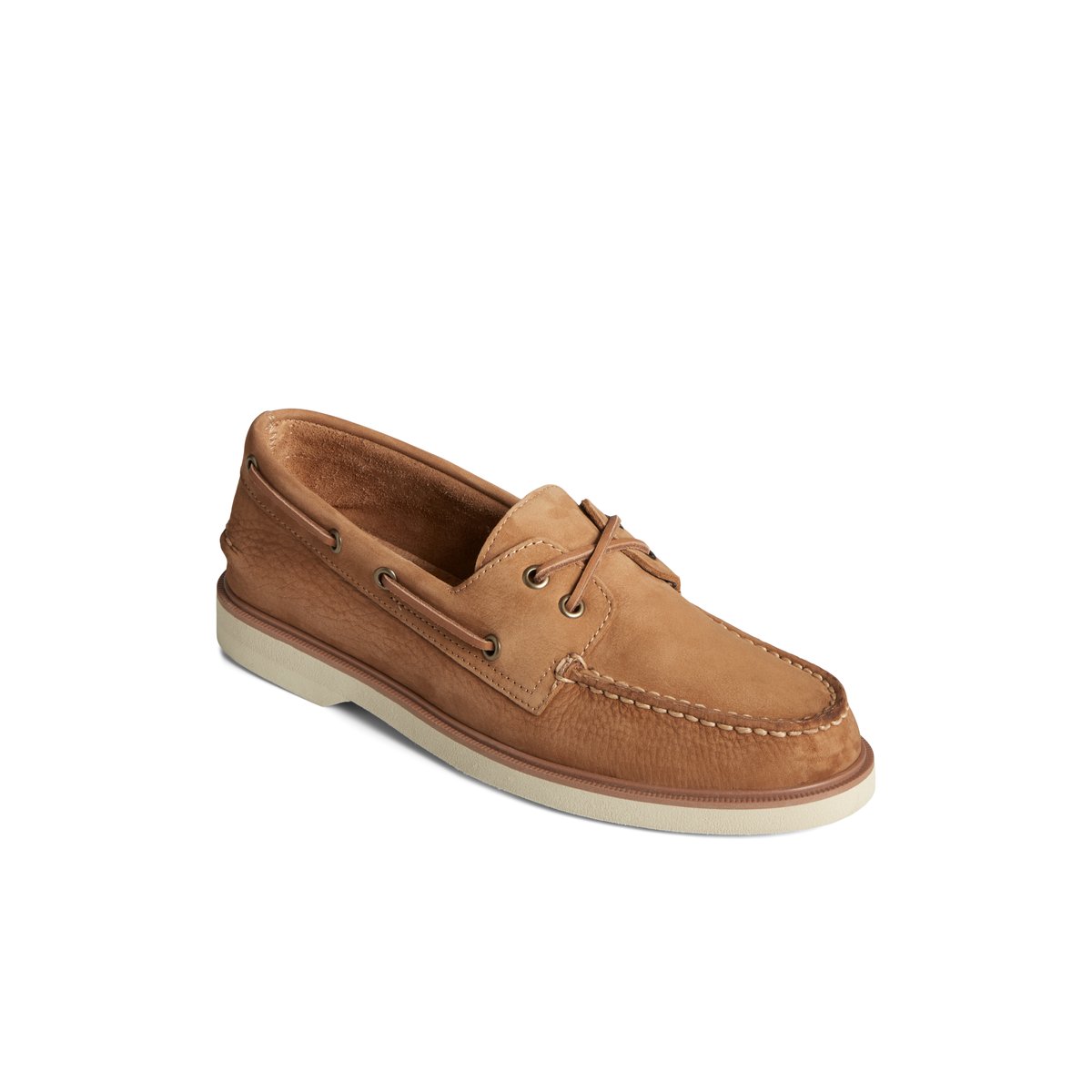 Beige Sperry Authentic Original Double Sole Nubuck Boat Shoe | 1296-EZNDA