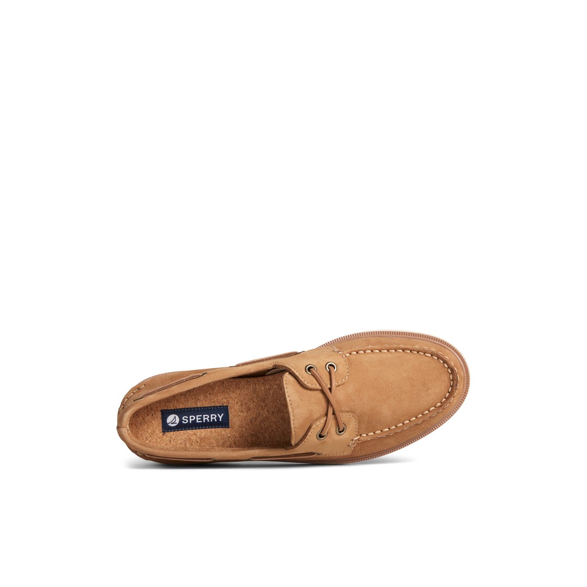 Beige Sperry Authentic Original Double Sole Nubuck Boat Shoe | 1296-EZNDA