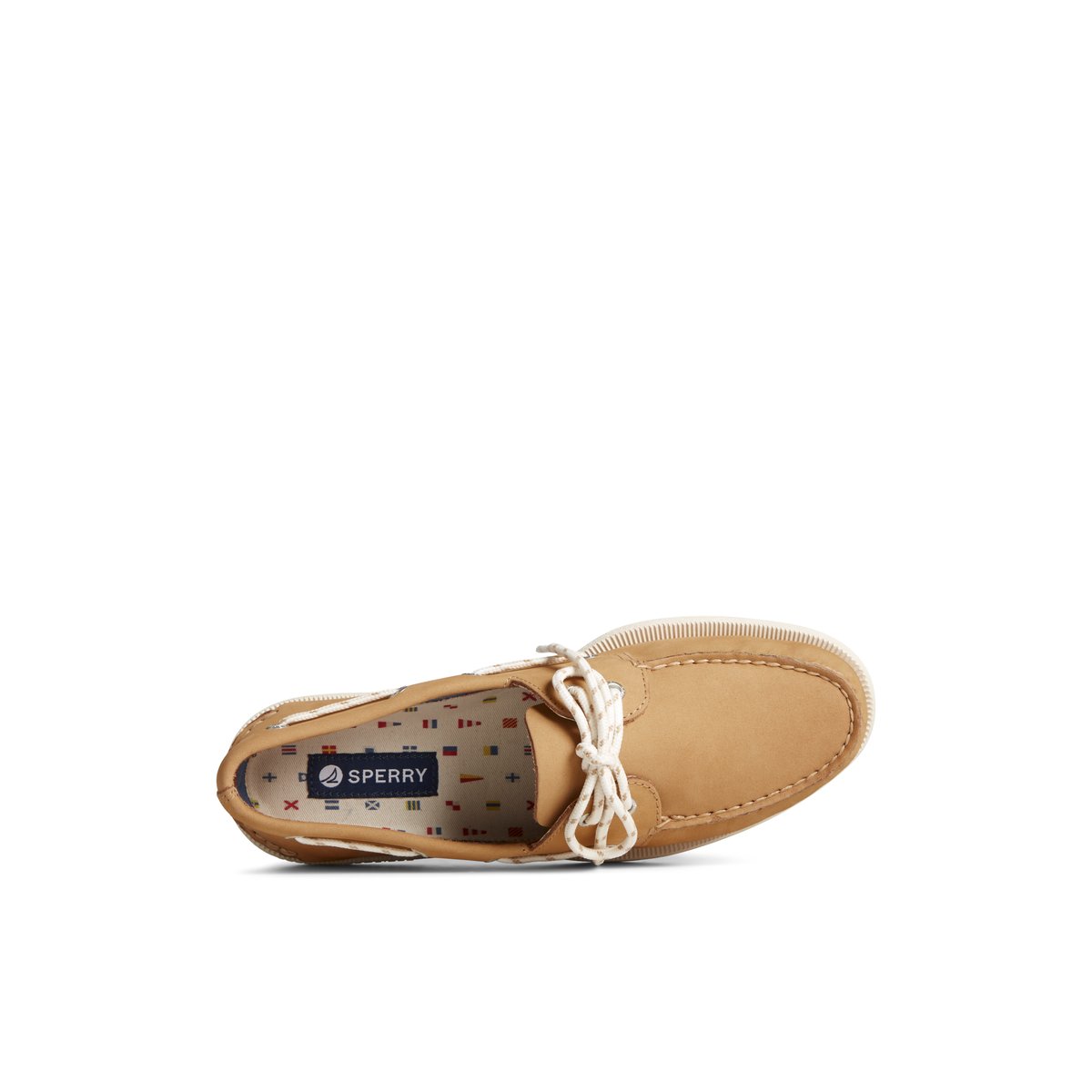 Beige Sperry Authentic Original Nautical Nubuck Boat Shoe | 7302-TEODM