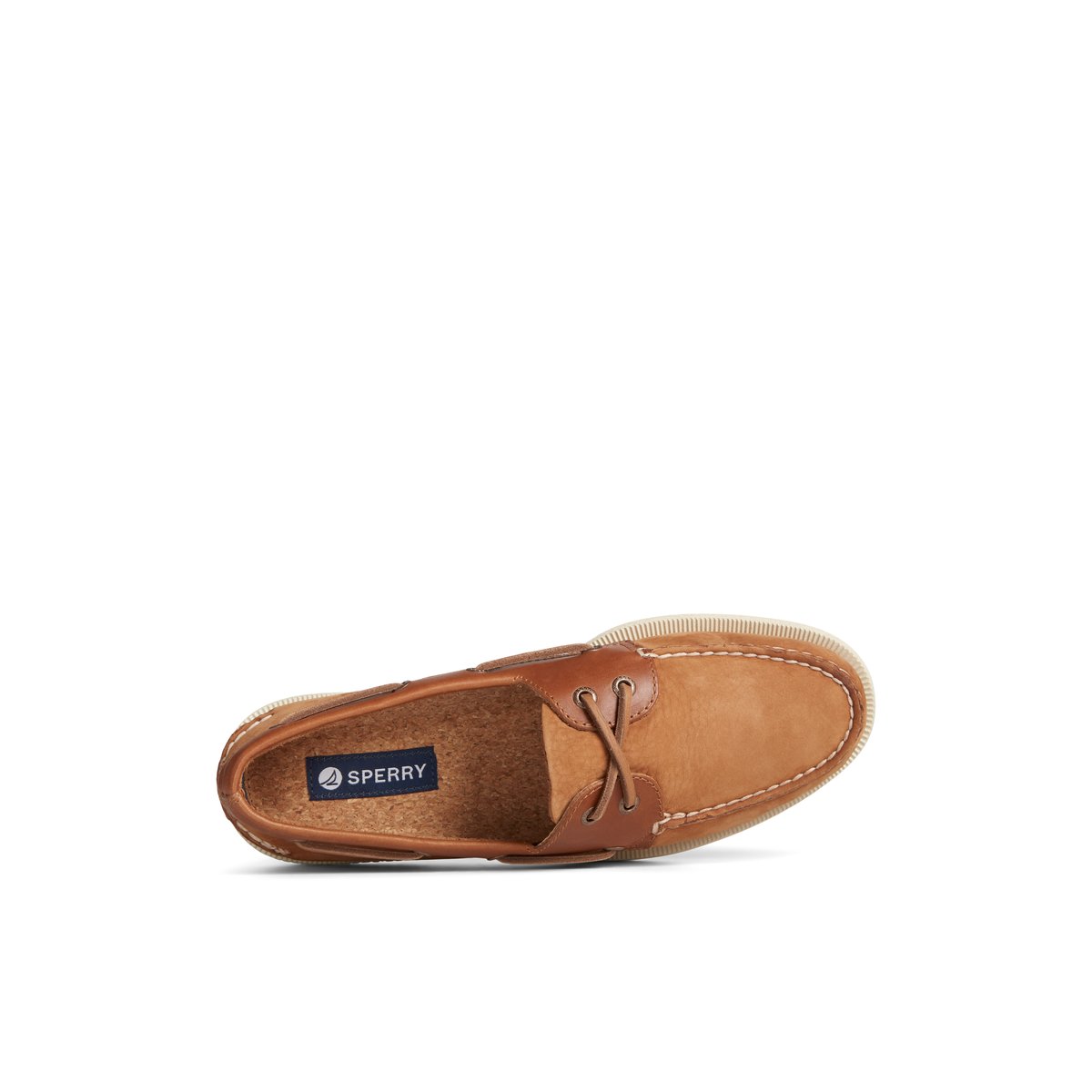 Beige Sperry Authentic Original Nubuck Boat Shoe | 2798-PQHMR