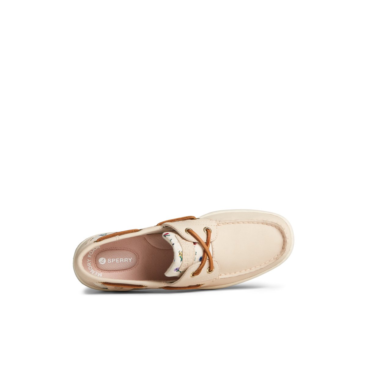 Beige Sperry Bluefish Floral Boat Shoe | 6097-QRKUP