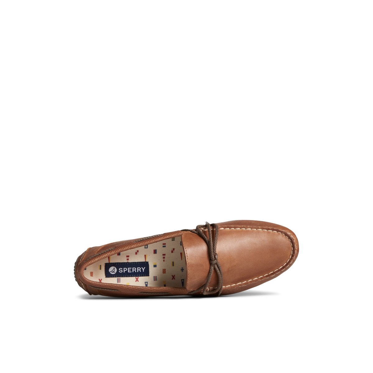 Beige Sperry Davenport Deboss Leather 1-Eye Driver | 1463-MHCXI