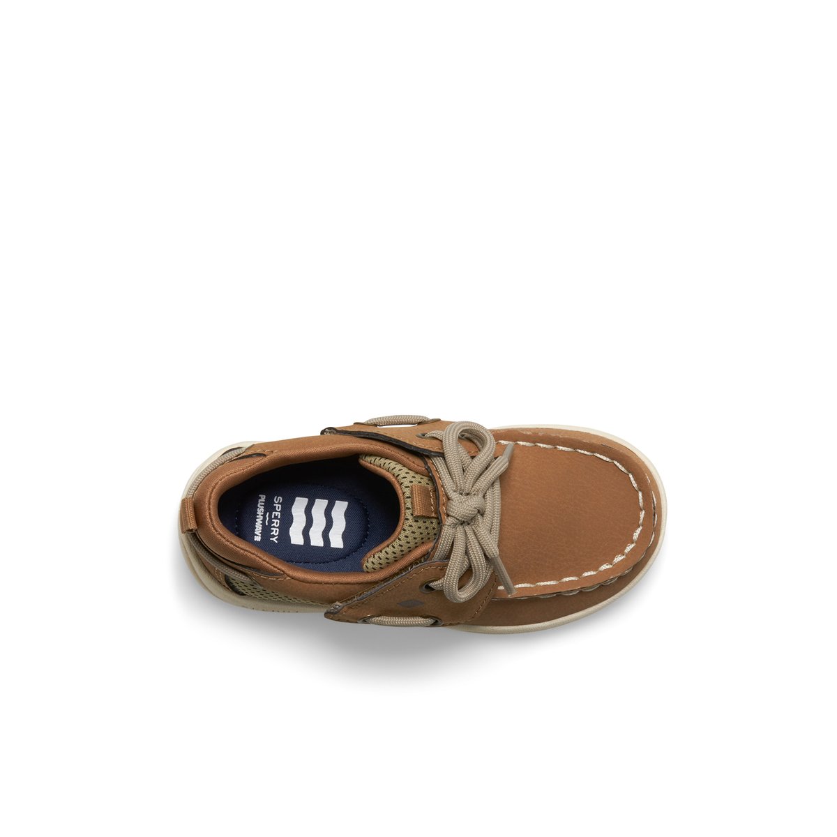 Beige Sperry Fairwater PLUSHWAVE Jr Boat Shoe | 5410-MQCBP