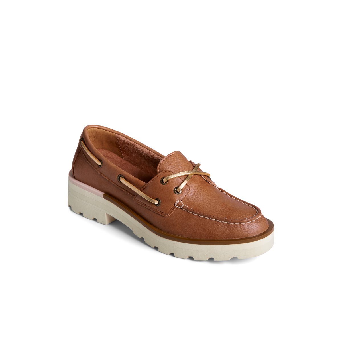 Beige Sperry Lug Boat Shoe | 1043-QECIM