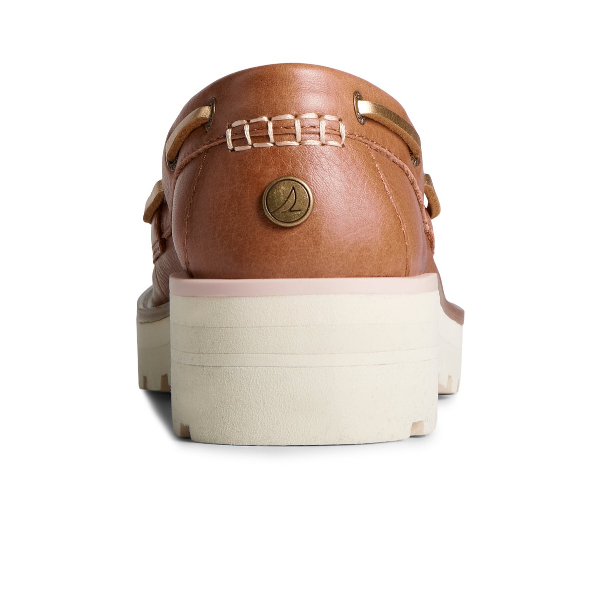 Beige Sperry Lug Boat Shoe | 1043-QECIM