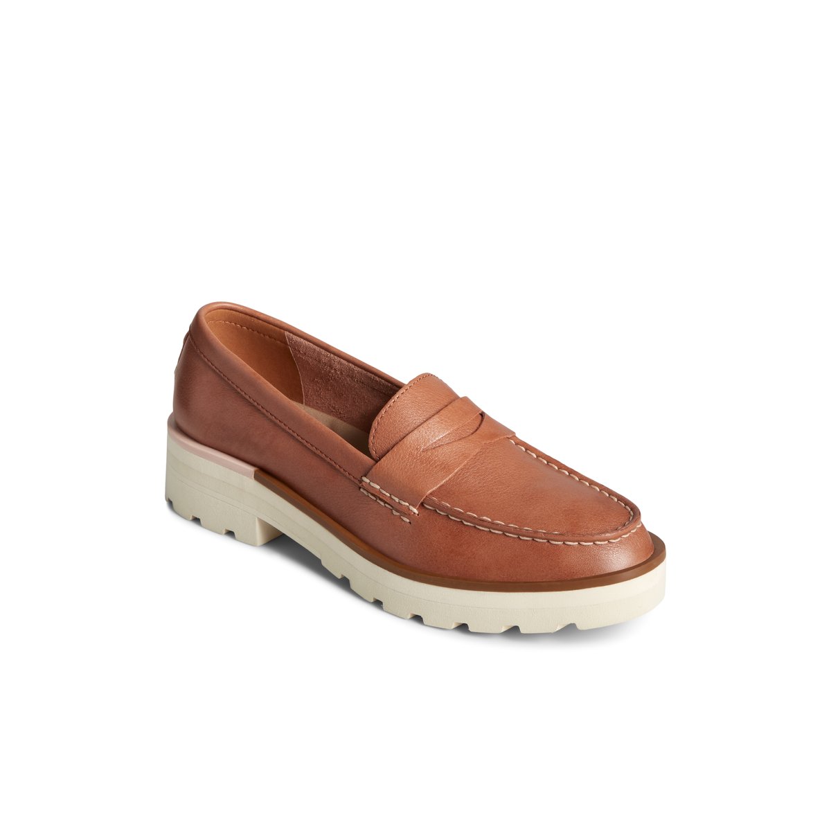 Beige Sperry Lug Penny Loafer | 4098-OYTPB