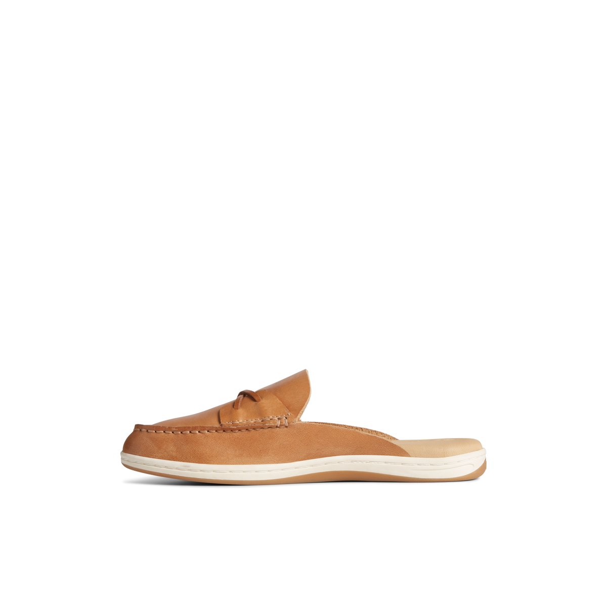 Beige Sperry Mulefish Leather Boat Shoe | 7840-KQORW