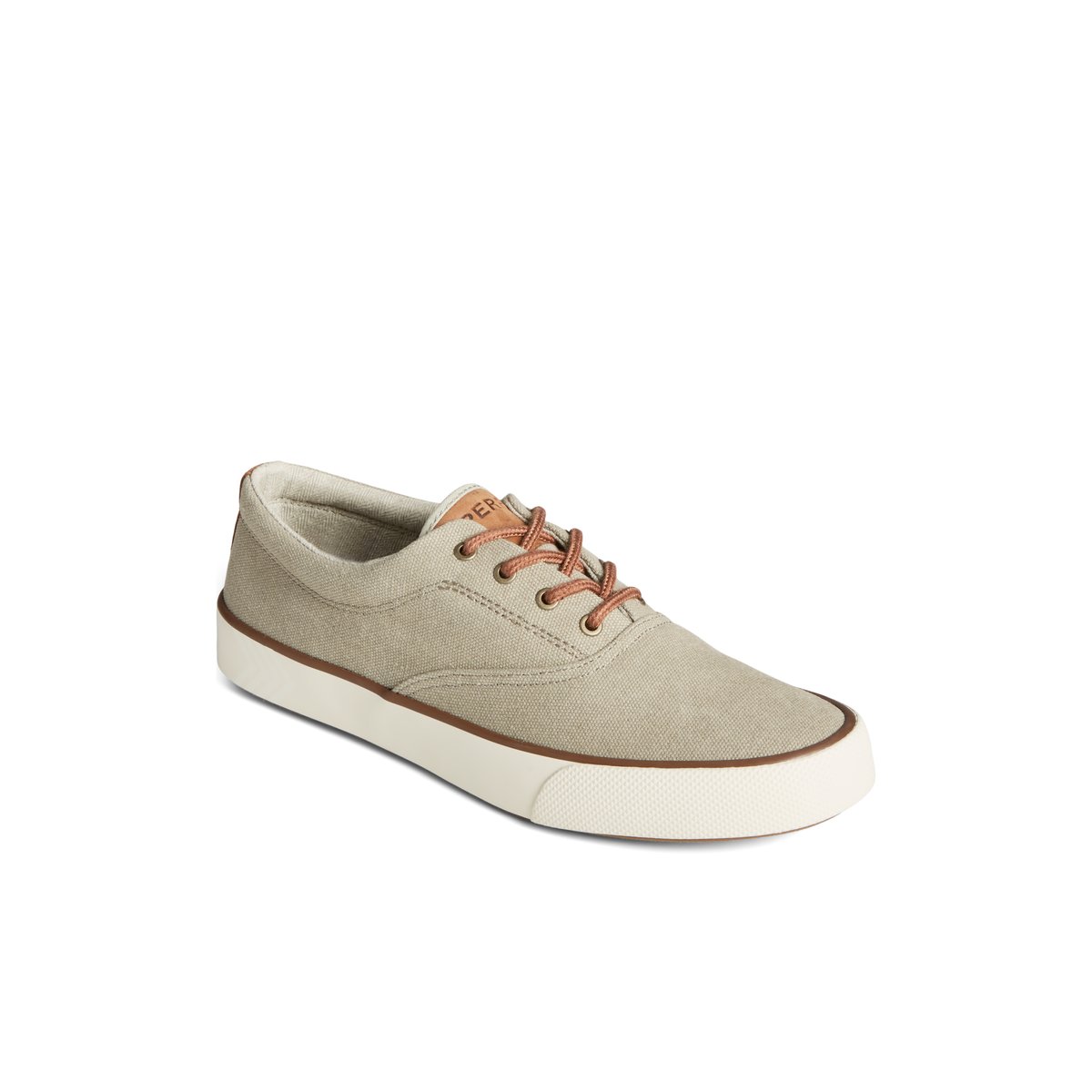 Beige Sperry Striper II Washed Canvas CVO Sneaker | 1850-JOAIE