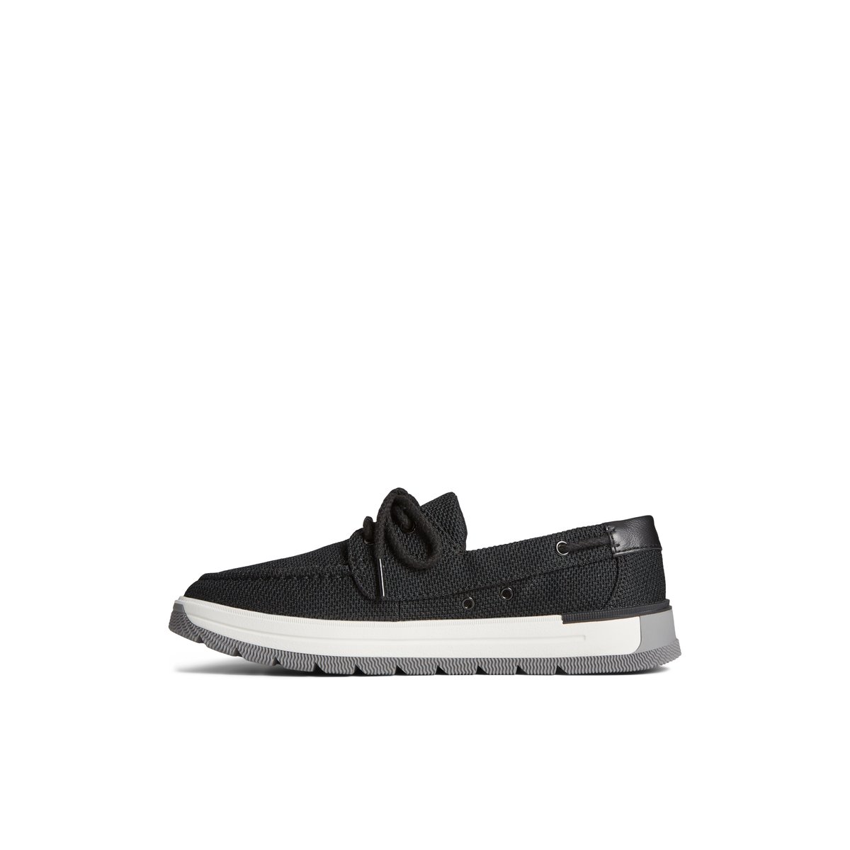 Black Sperry Augusta Boat Shoe | 8430-UXJQS