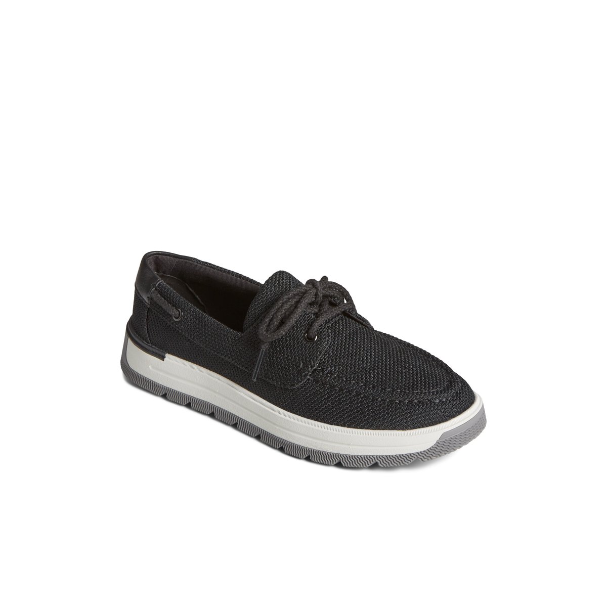 Black Sperry Augusta Boat Shoe | 8430-UXJQS