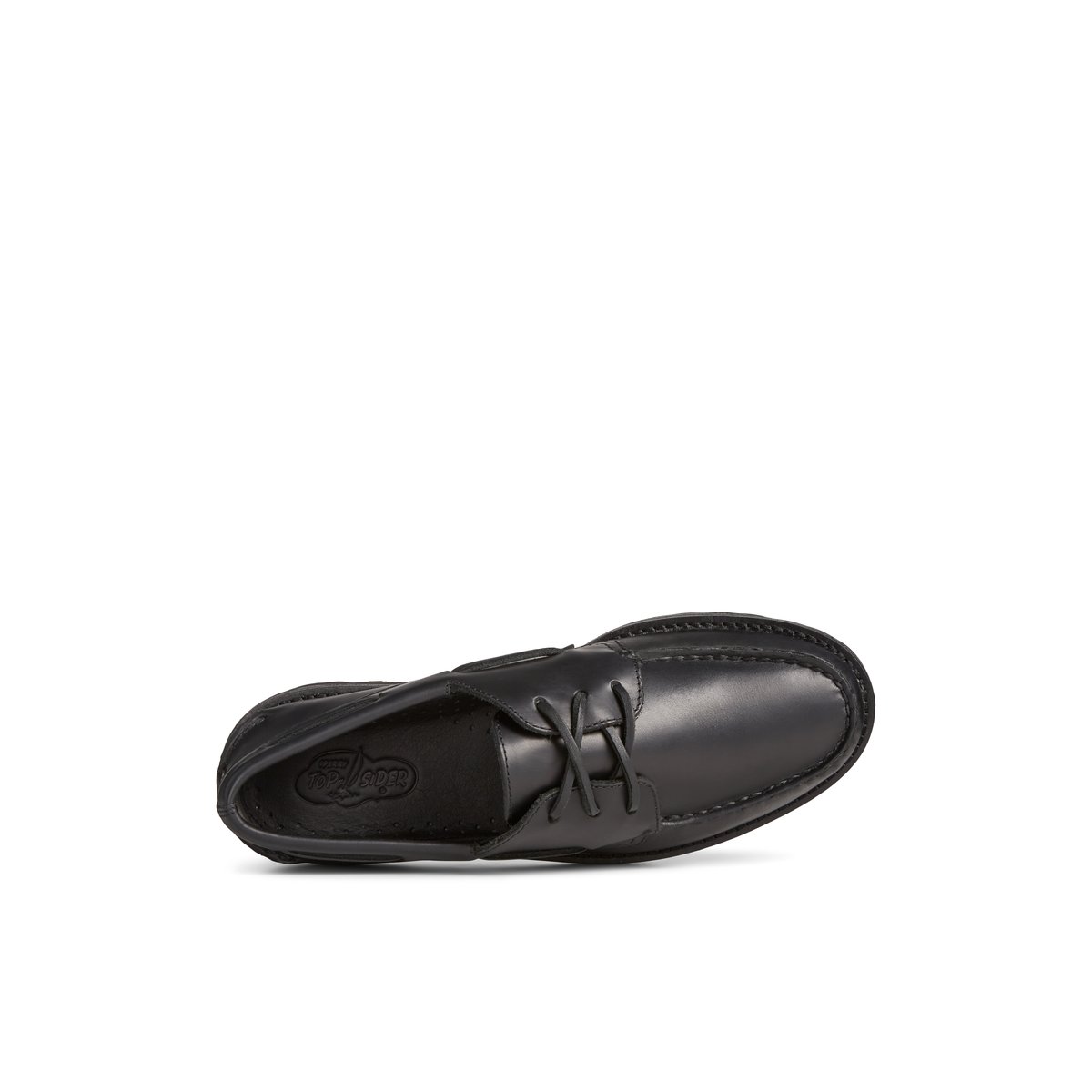 Black Sperry Authentic Original 3-Eye Vibram Boat Shoe | 6875-PZVYB