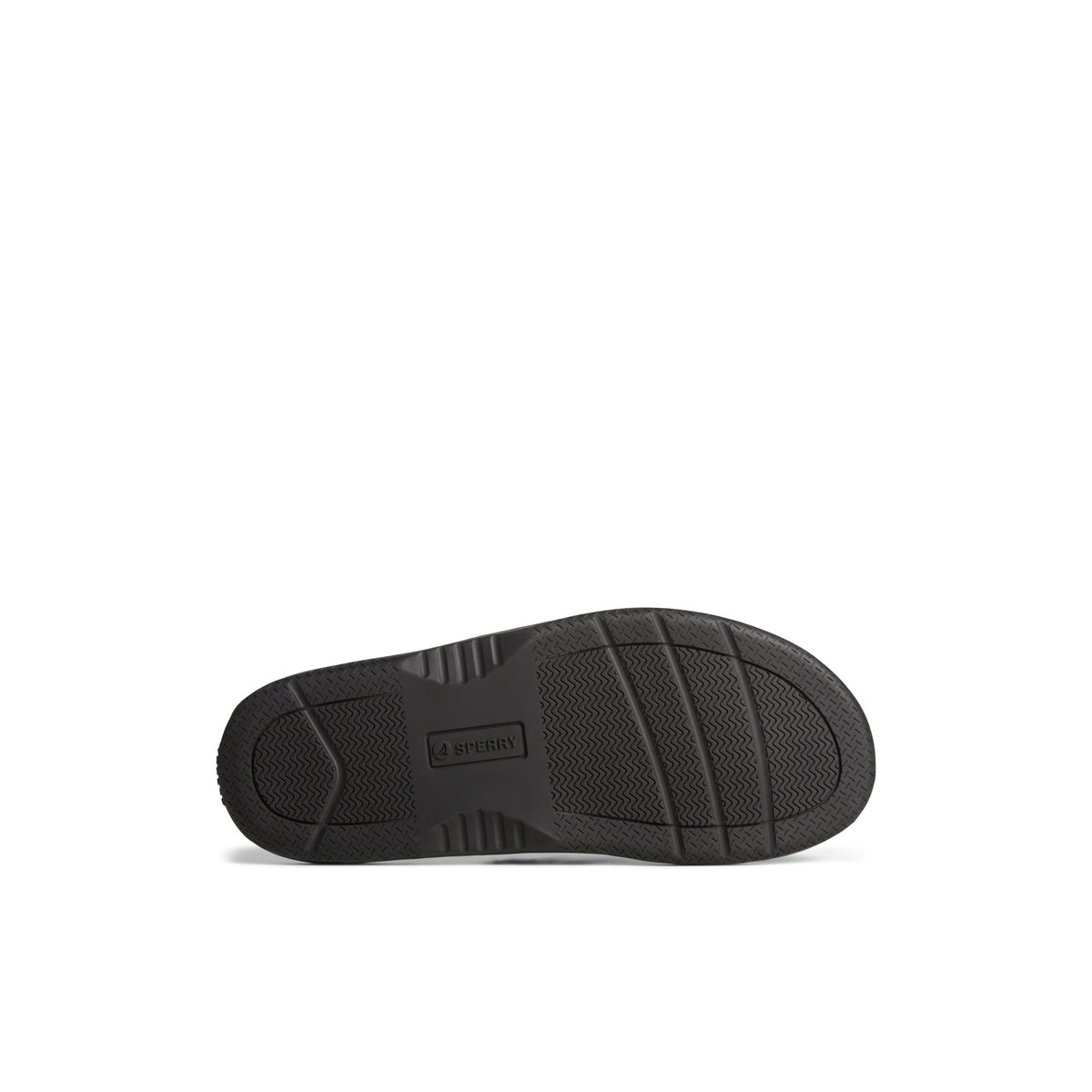 Black Sperry Baitfish Leather Flip Flop | 6589-PRGFT