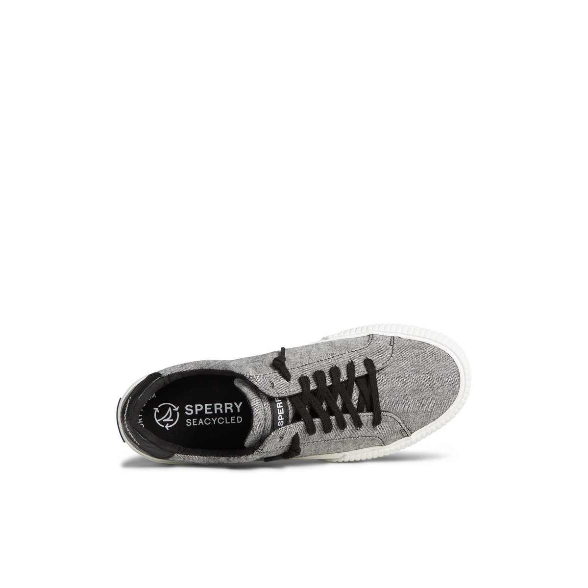 Black Sperry Bermuda SeaCycled Canvas Sneaker | 7503-QONKP