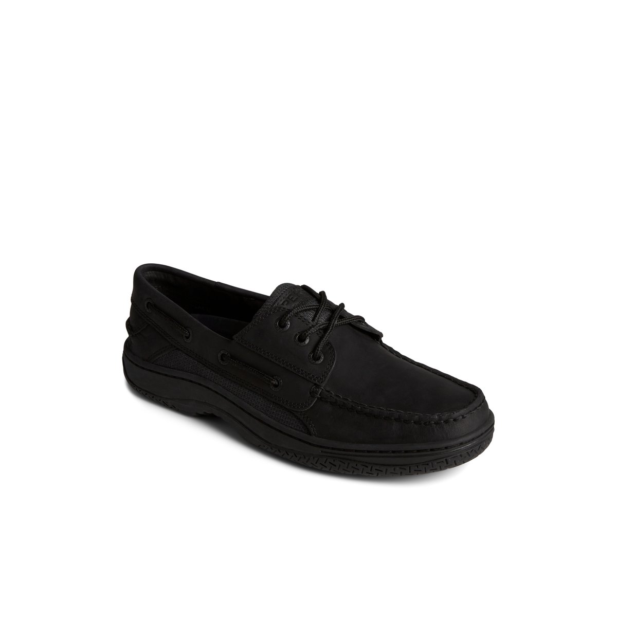 Black Sperry Billfish 3-Eye Leather Boat Shoe | 0362-PVRAN