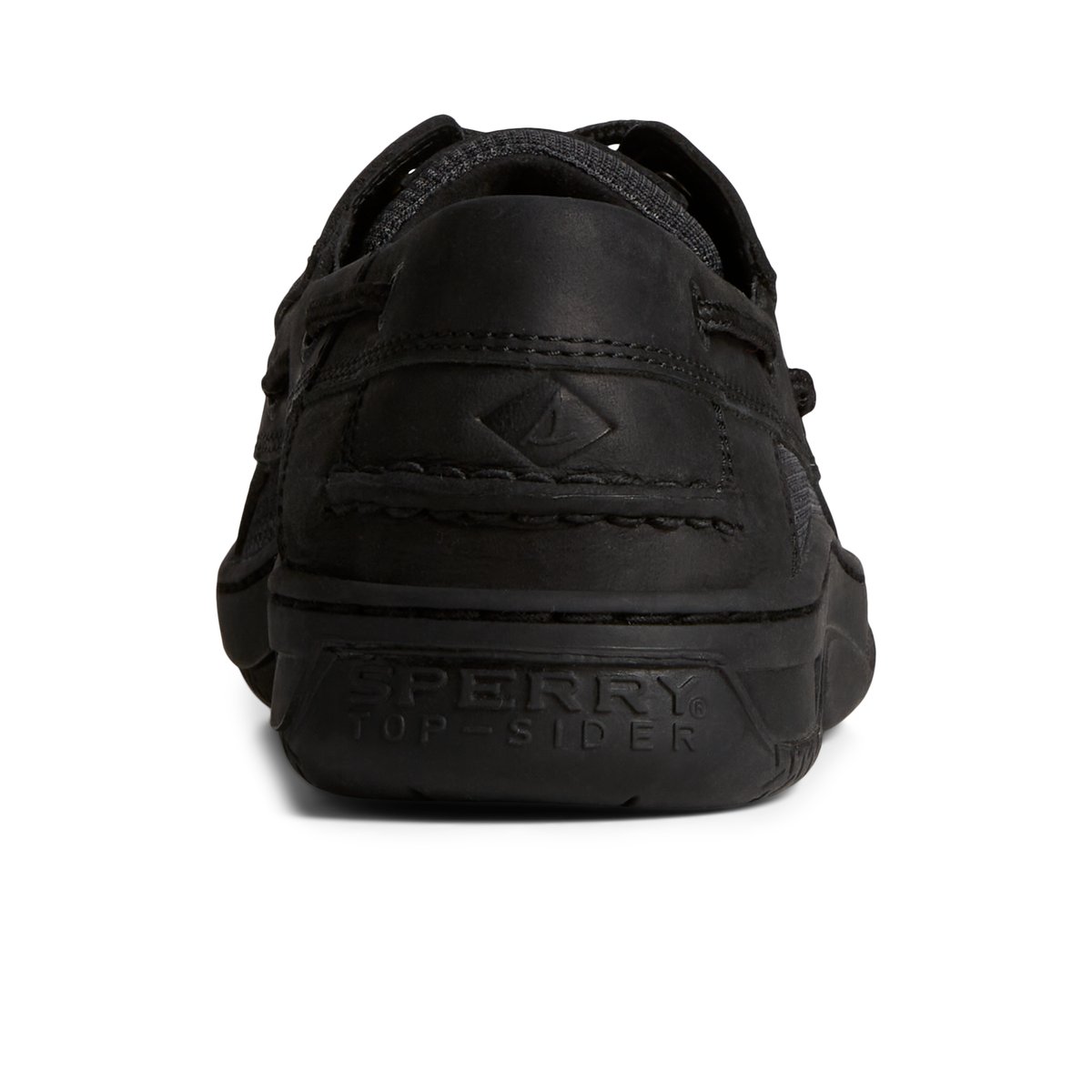 Black Sperry Billfish 3-Eye Leather Boat Shoe | 0362-PVRAN