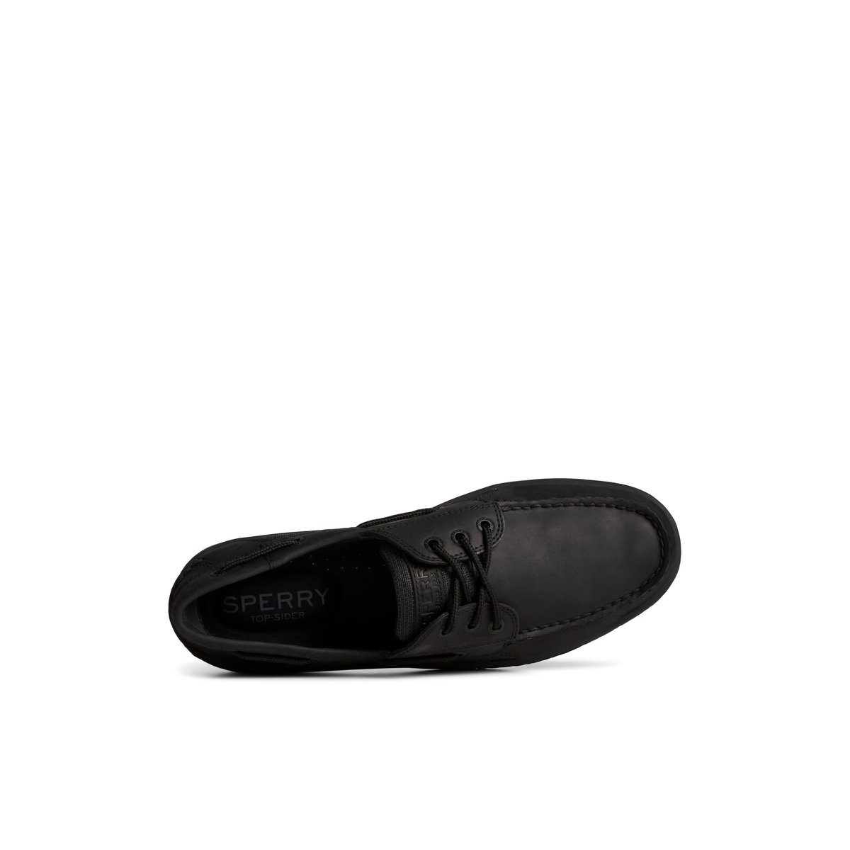 Black Sperry Billfish 3-Eye Leather Boat Shoe | 0362-PVRAN