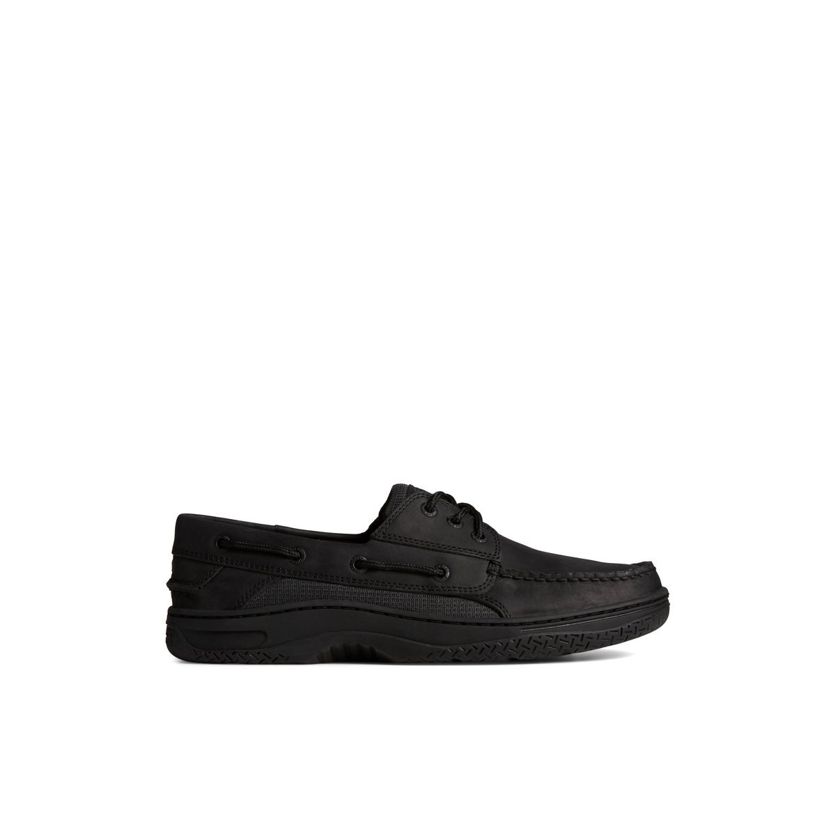 Black Sperry Billfish 3-Eye Leather Boat Shoe | 0362-PVRAN