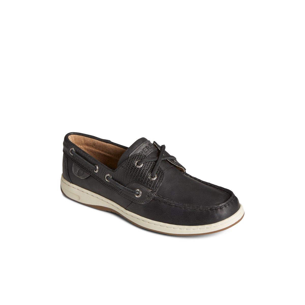 Black Sperry Bluefish 2-Eye Boat Shoe | 3285-TZUKQ