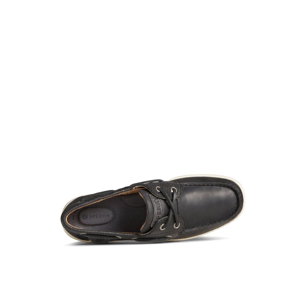 Black Sperry Bluefish 2-Eye Boat Shoe | 3285-TZUKQ