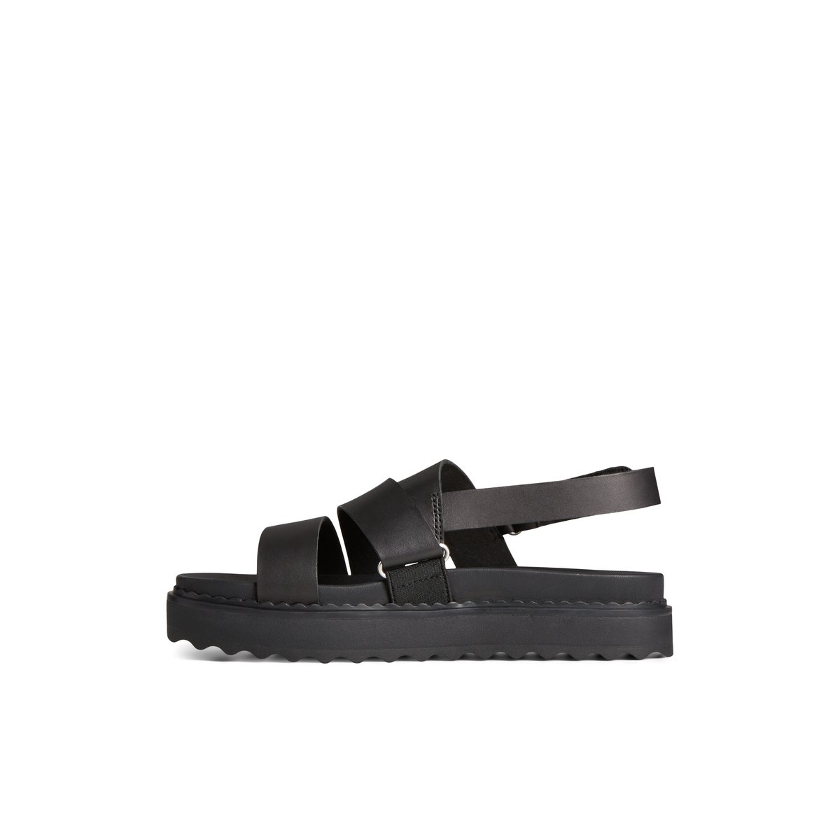 Black Sperry Cami Flatform Sandal | 2714-KQFEH