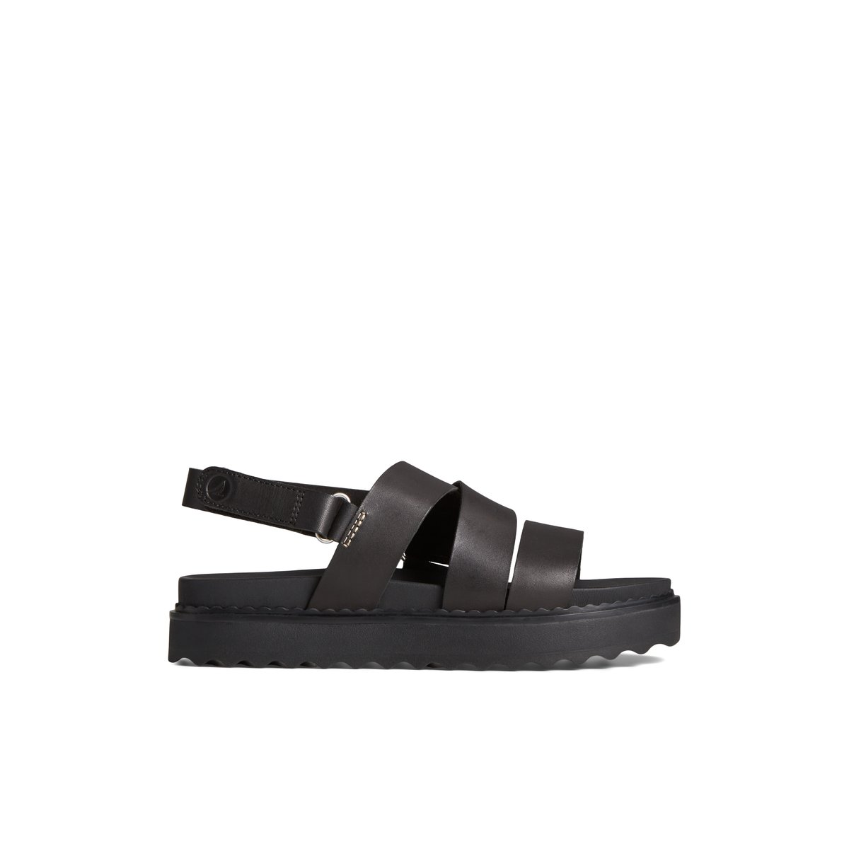 Black Sperry Cami Flatform Sandal | 2714-KQFEH