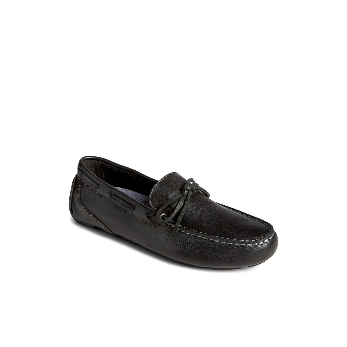 Black Sperry Davenport Pull Up Leather 1-Eye Driver | 5847-MSVEZ