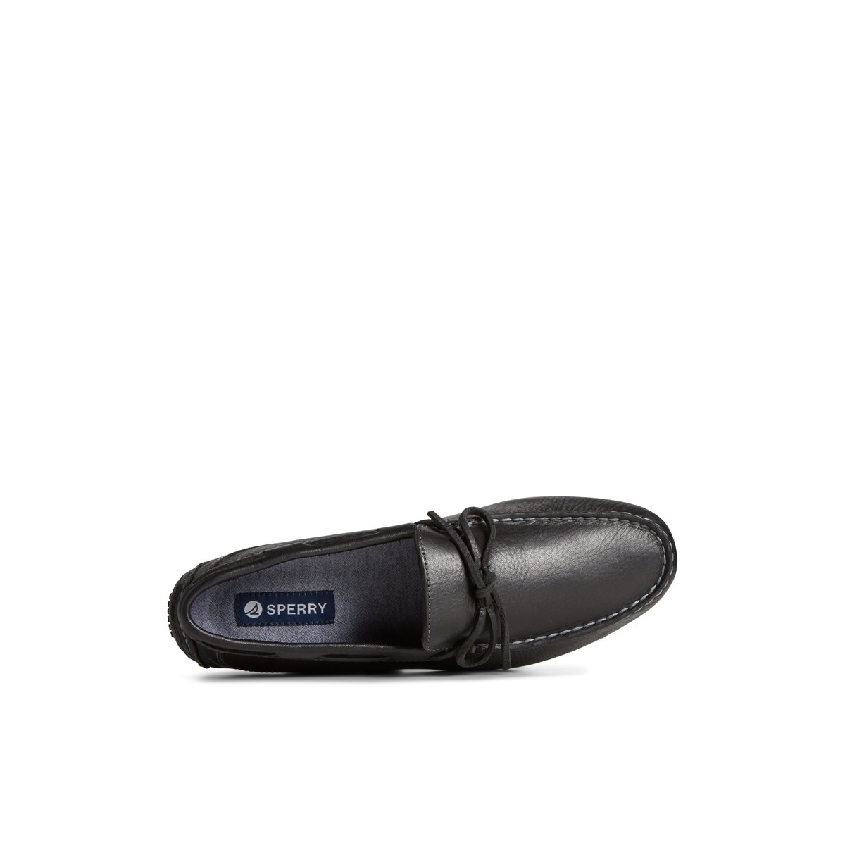 Black Sperry Davenport Pull Up Leather 1-Eye Driver | 5847-MSVEZ