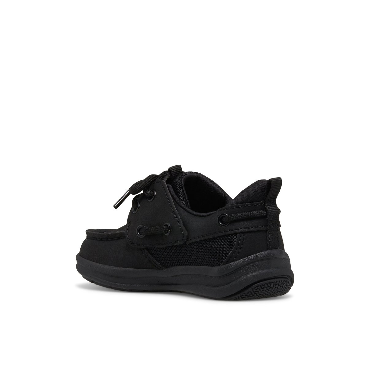 Black Sperry Fairwater PLUSHWAVE Jr Boat Shoe | 8936-TAPFN