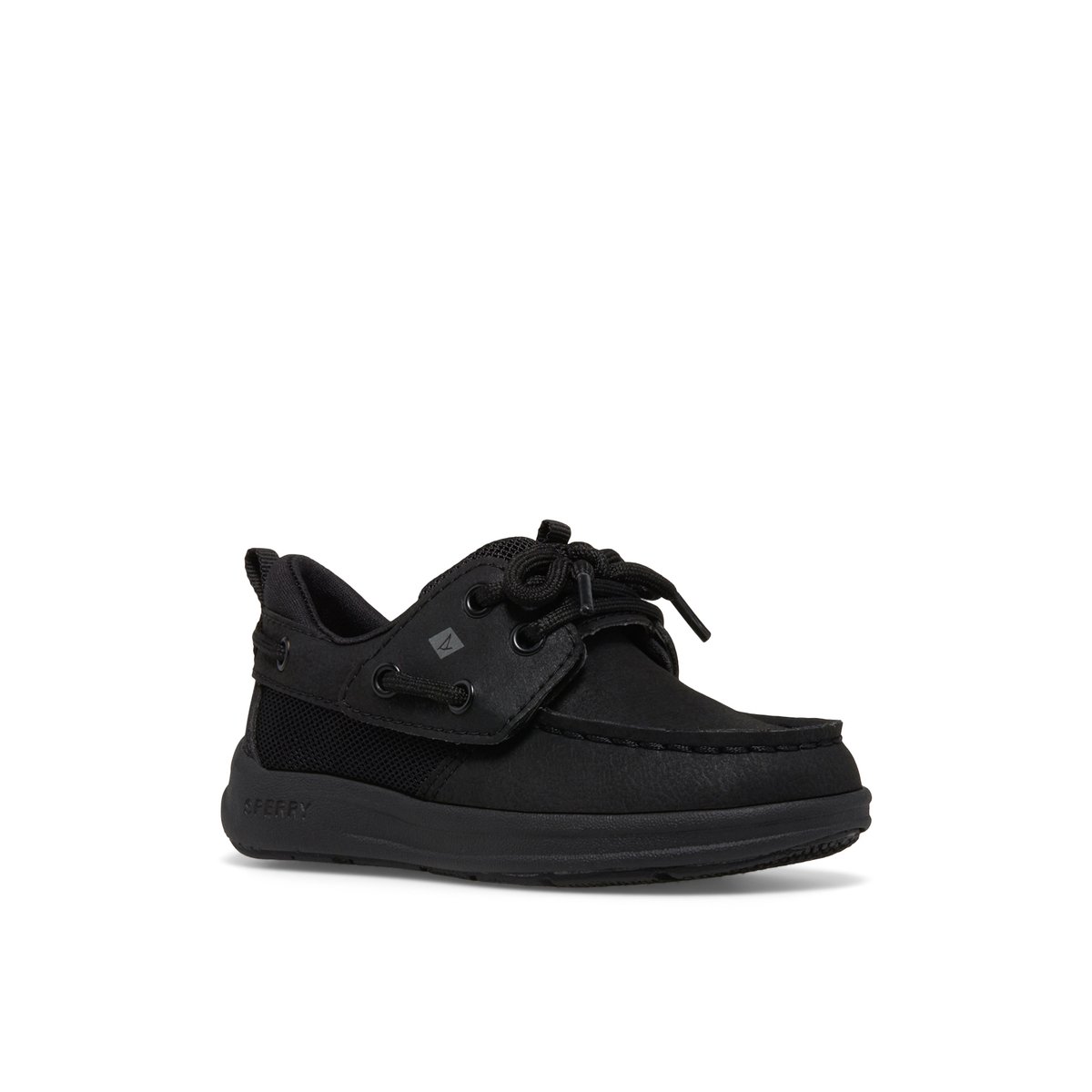 Black Sperry Fairwater PLUSHWAVE Jr Boat Shoe | 8936-TAPFN