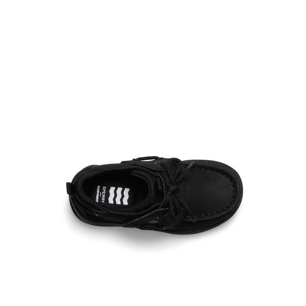 Black Sperry Fairwater PLUSHWAVE Jr Boat Shoe | 8936-TAPFN