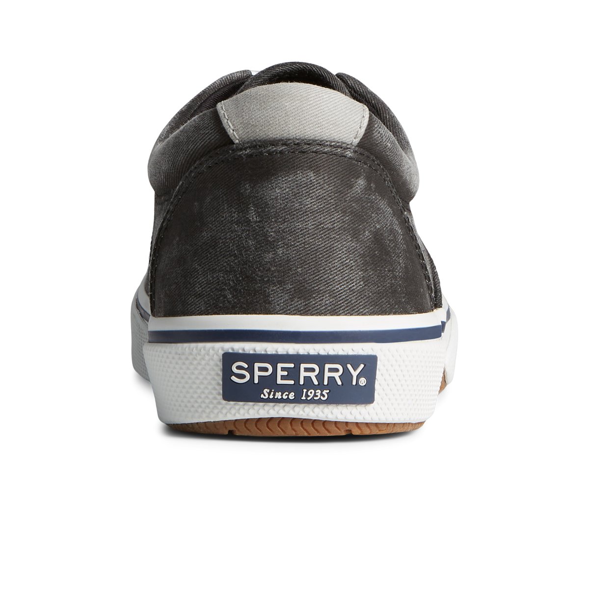 Black Sperry Halyard CVO Salt Washed Sneaker | 6537-DCKJZ